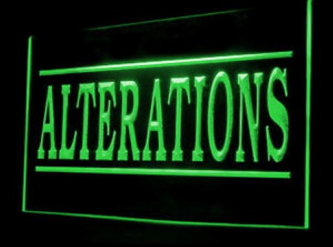 Alterations Services Dry Clean LED Neon Sign